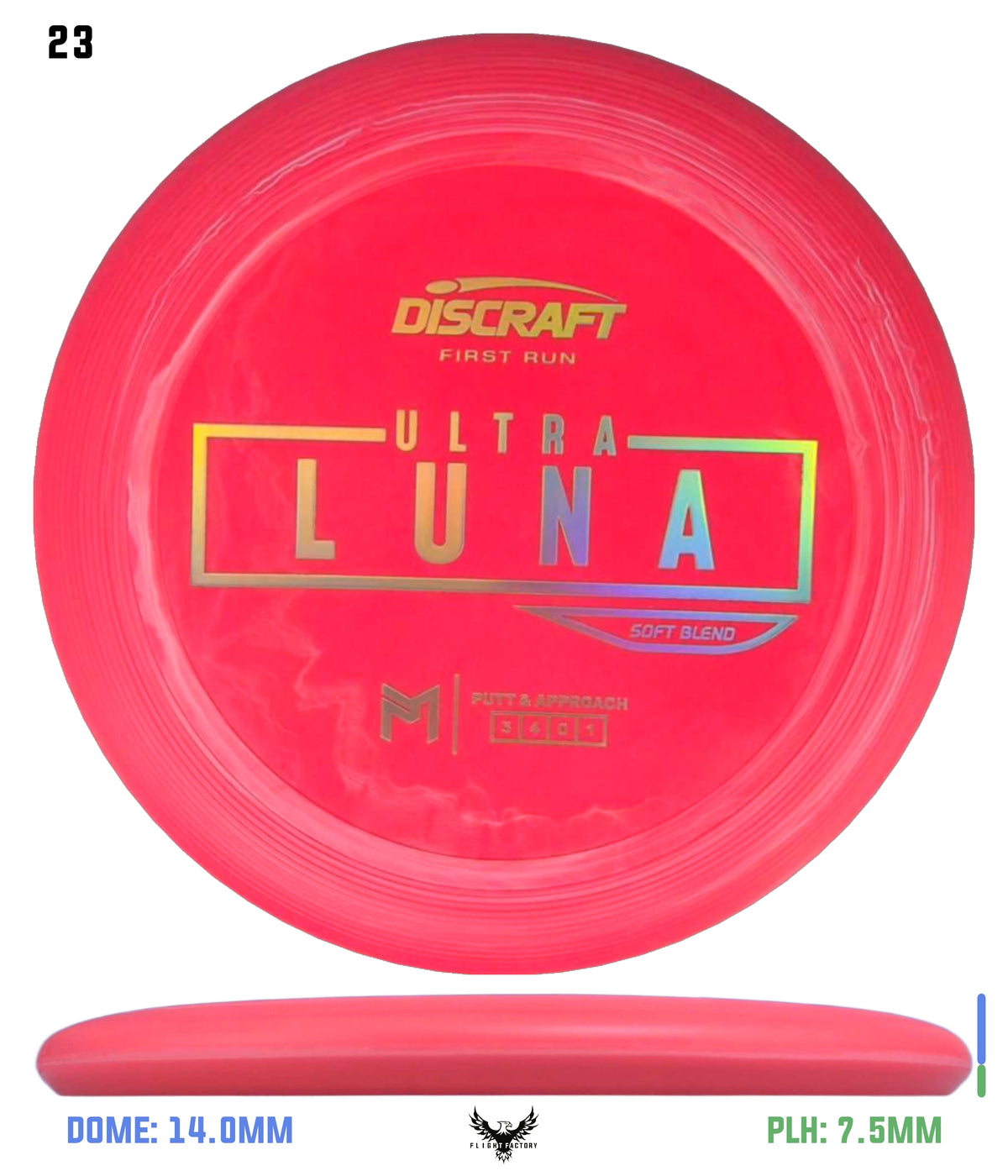 Discraft Paul McBeth First Run UltraLuna - Soft Putter Blend