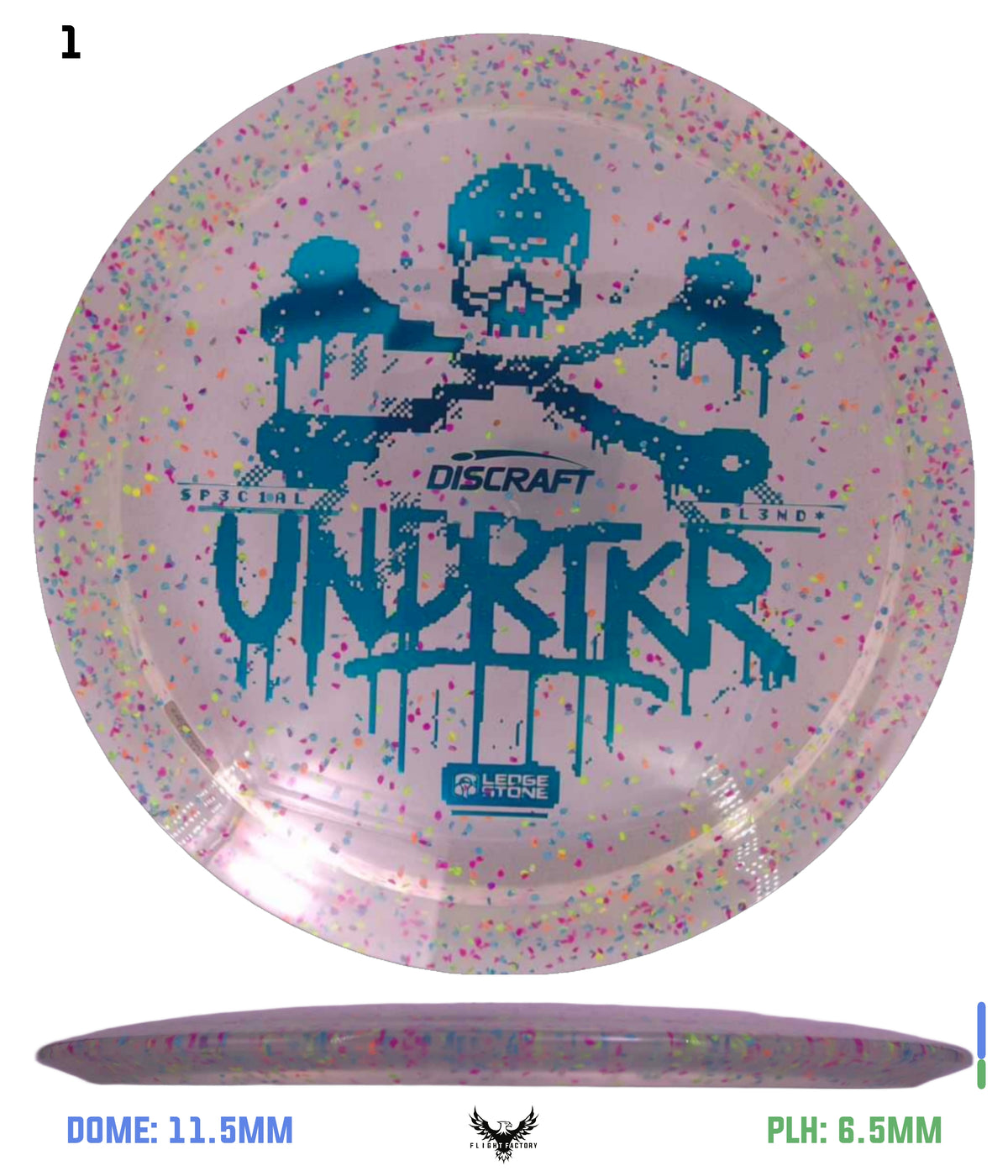 Discraft CryZtal Confetti Undertaker - Ledgestone 2026 Season 2