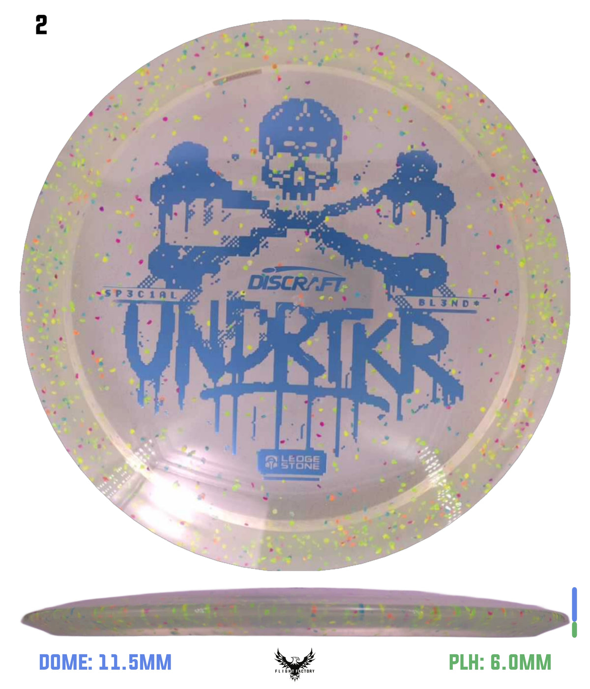 Discraft CryZtal Confetti Undertaker - Ledgestone 2026 Season 2