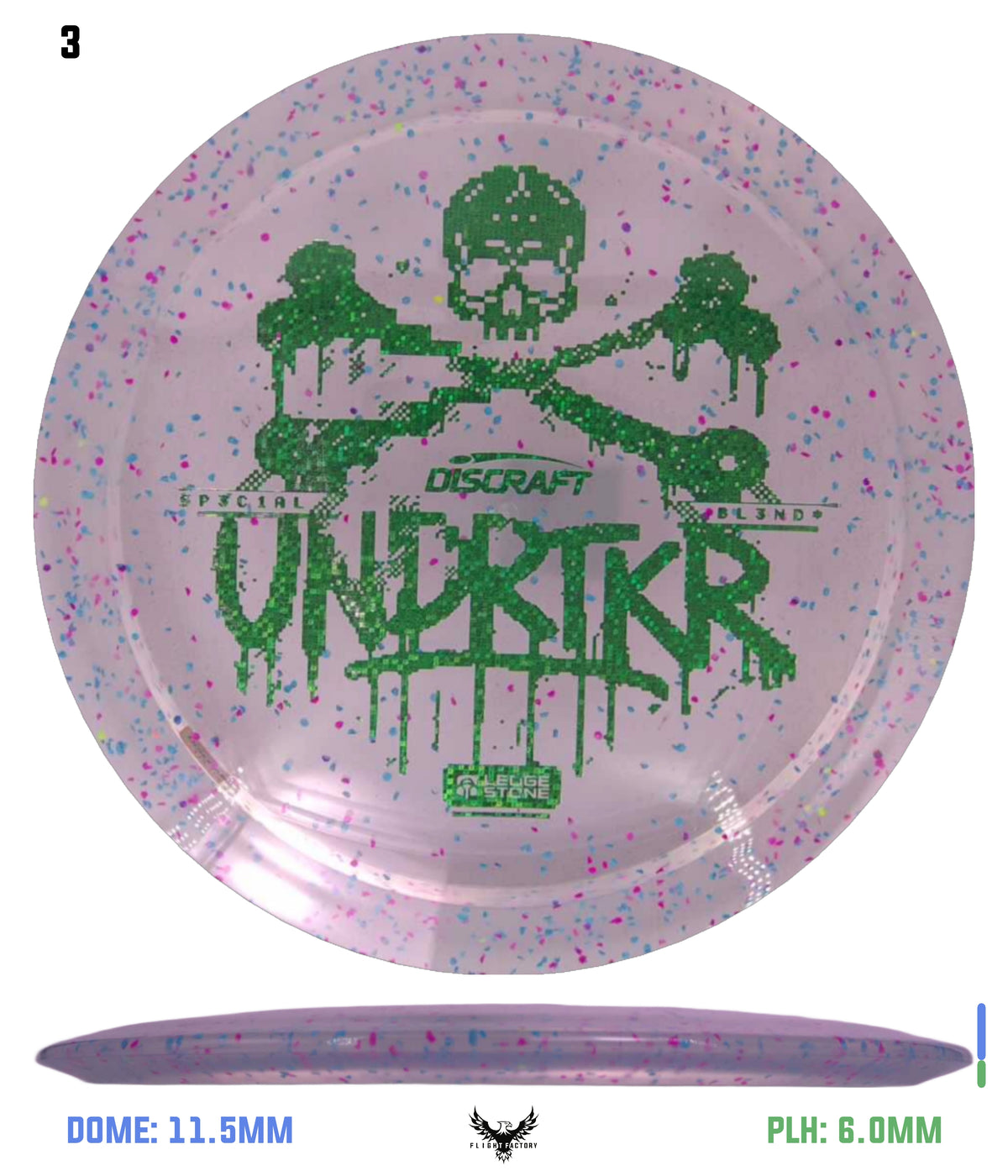 Discraft CryZtal Confetti Undertaker - Ledgestone 2026 Season 2