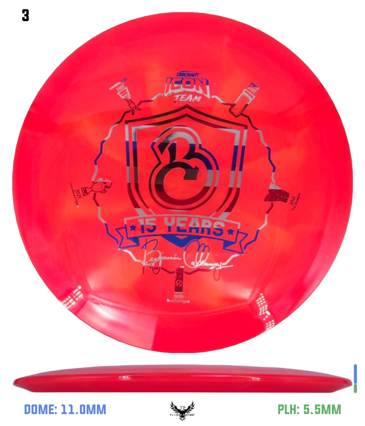 Discraft Z Swirl Undertaker - Ben Callaway 15 Years