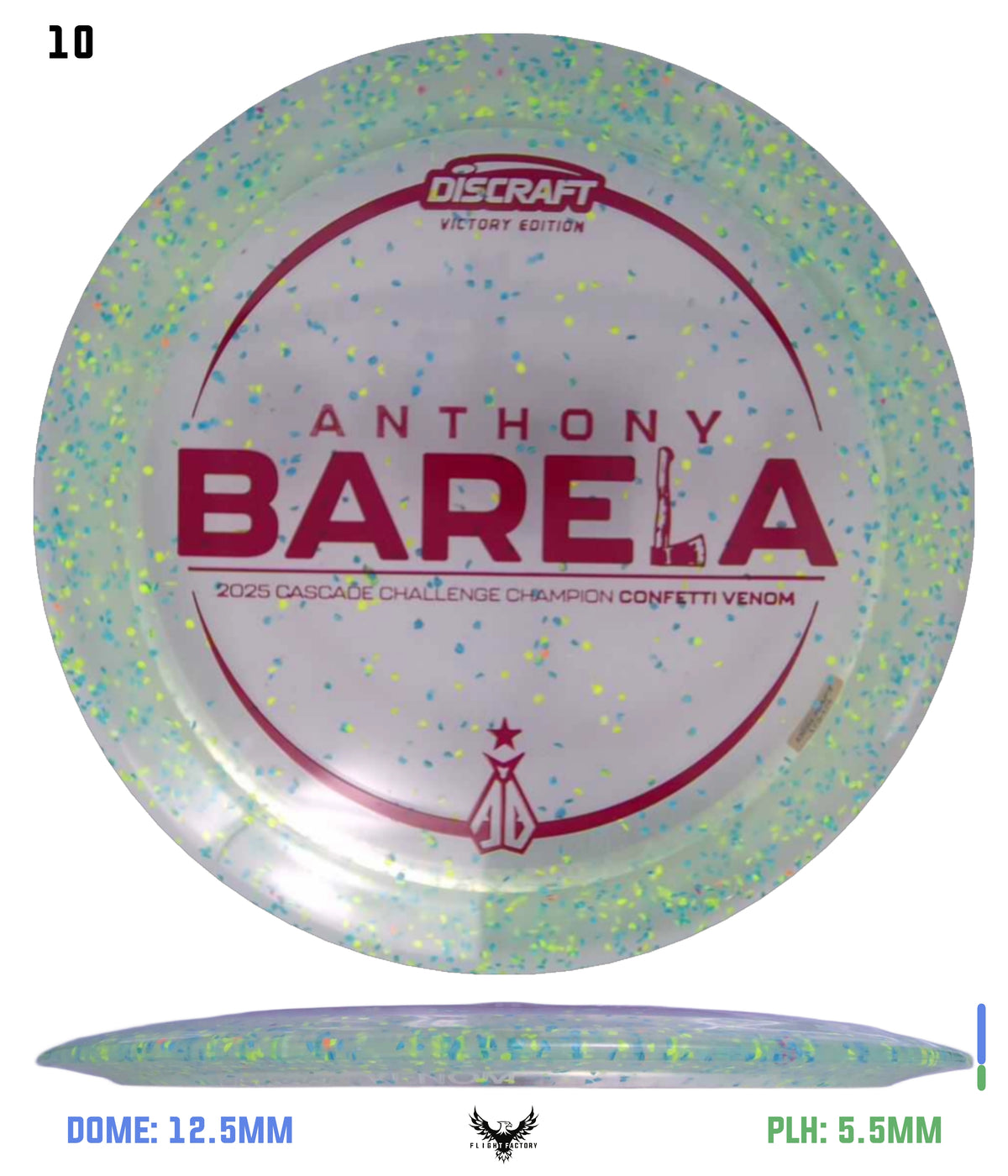 Discraft Anthony Barela Cascade Champion Z Confetti Venom