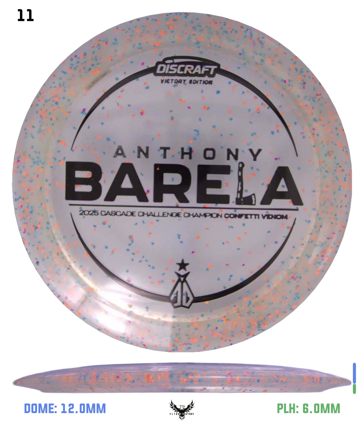 Discraft Anthony Barela Cascade Champion Z Confetti Venom