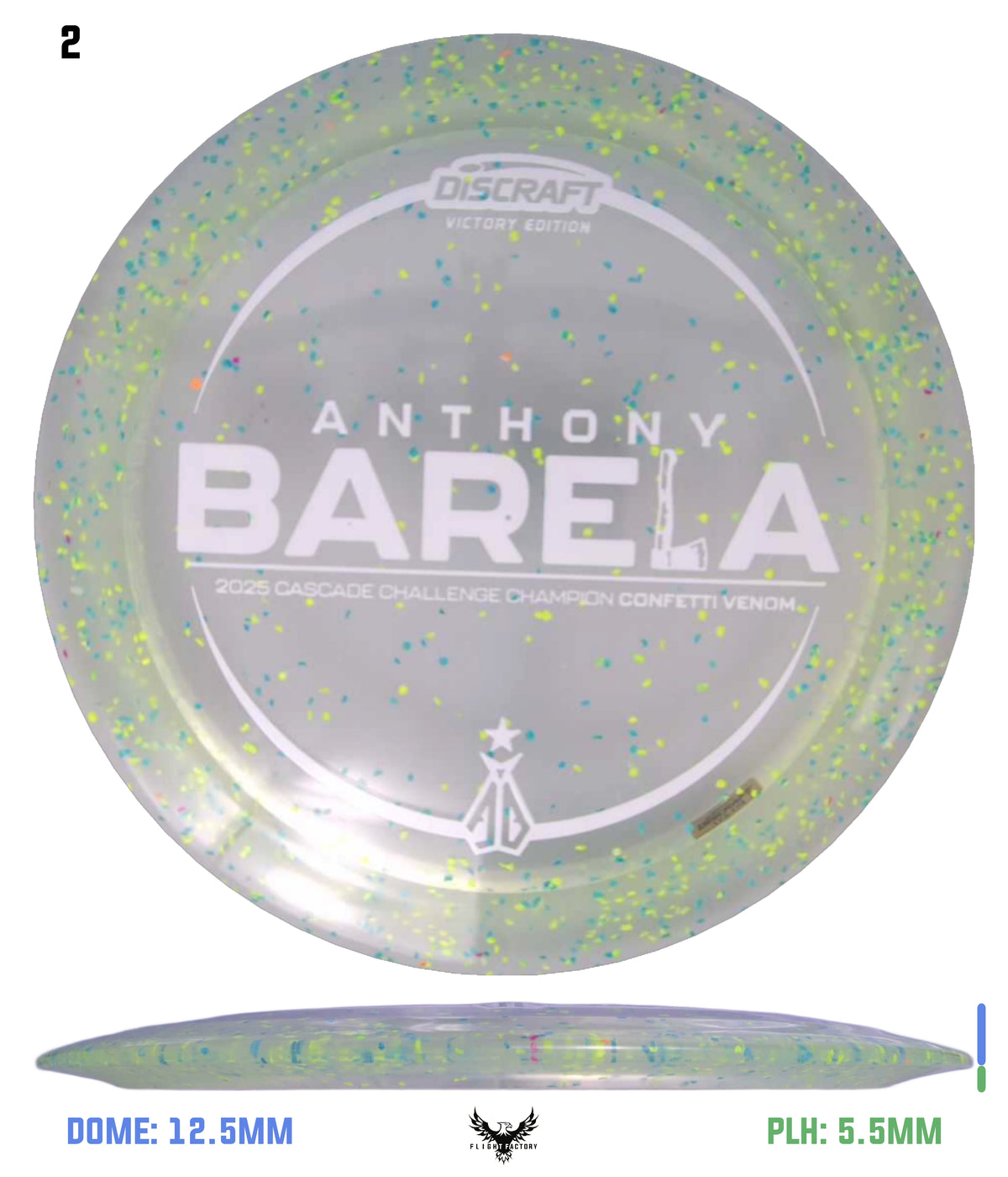 Discraft Anthony Barela Cascade Champion Z Confetti Venom