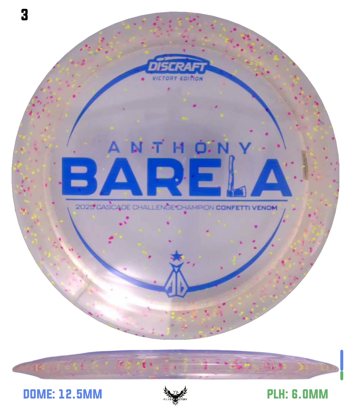 Discraft Anthony Barela Cascade Champion Z Confetti Venom