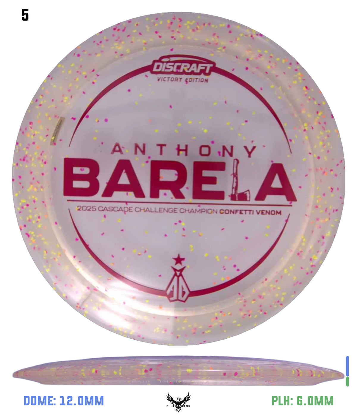 Discraft Anthony Barela Cascade Champion Z Confetti Venom