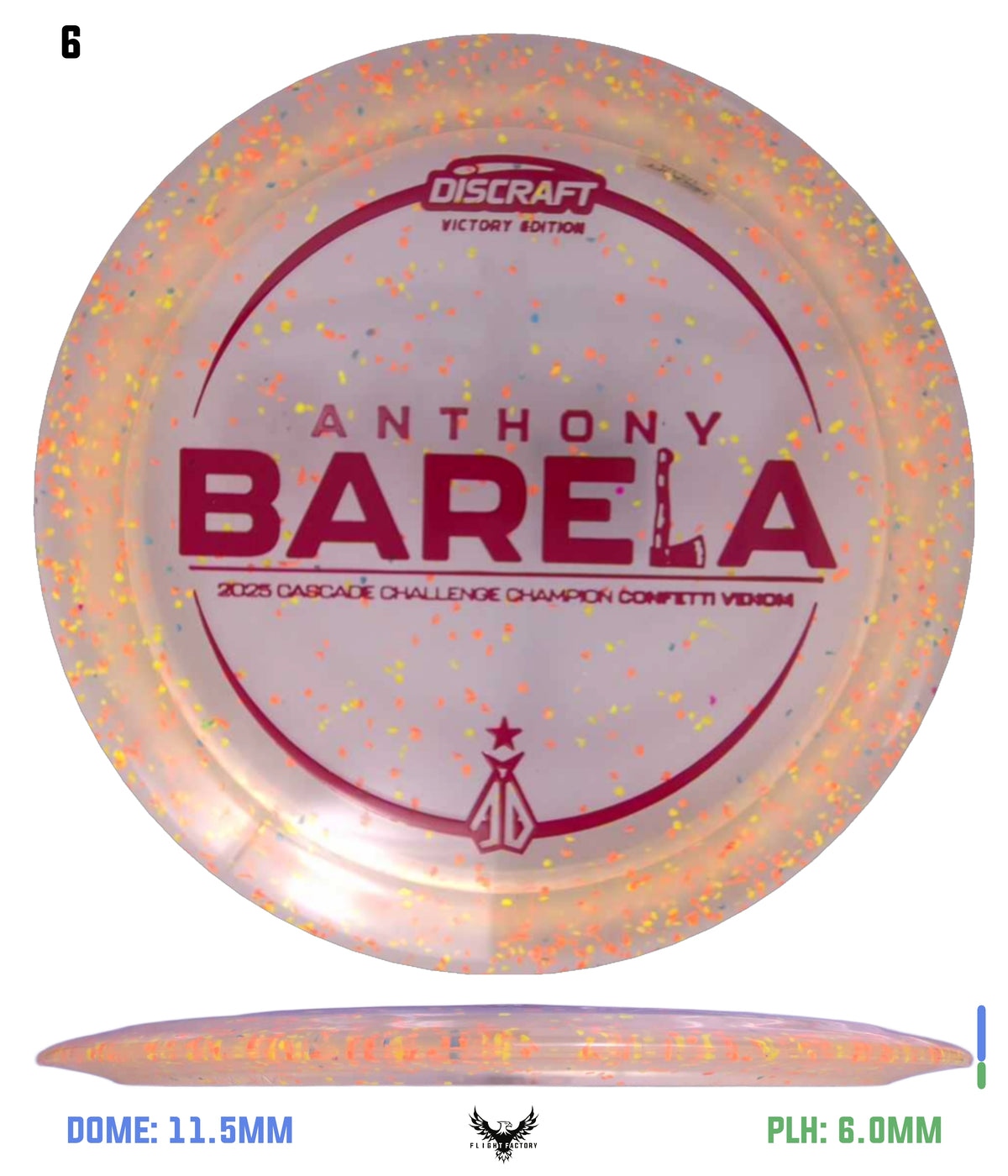 Discraft Anthony Barela Cascade Champion Z Confetti Venom