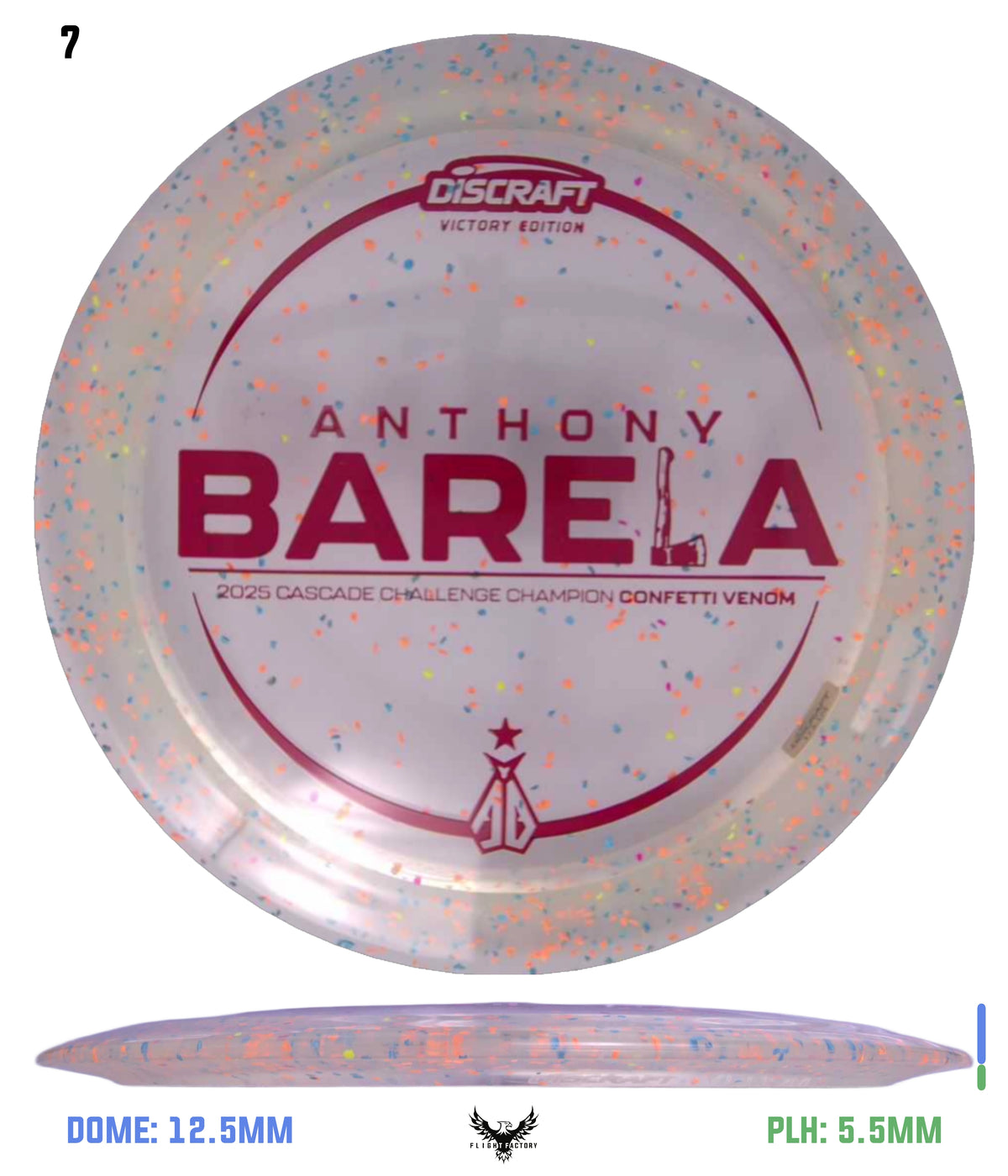 Discraft Anthony Barela Cascade Champion Z Confetti Venom
