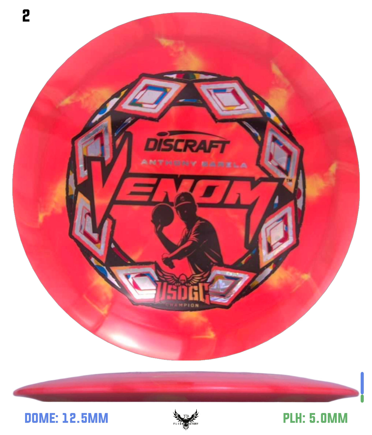Discraft ESP Swirl Venom - Anthony Barela 2025 USDGC Champion