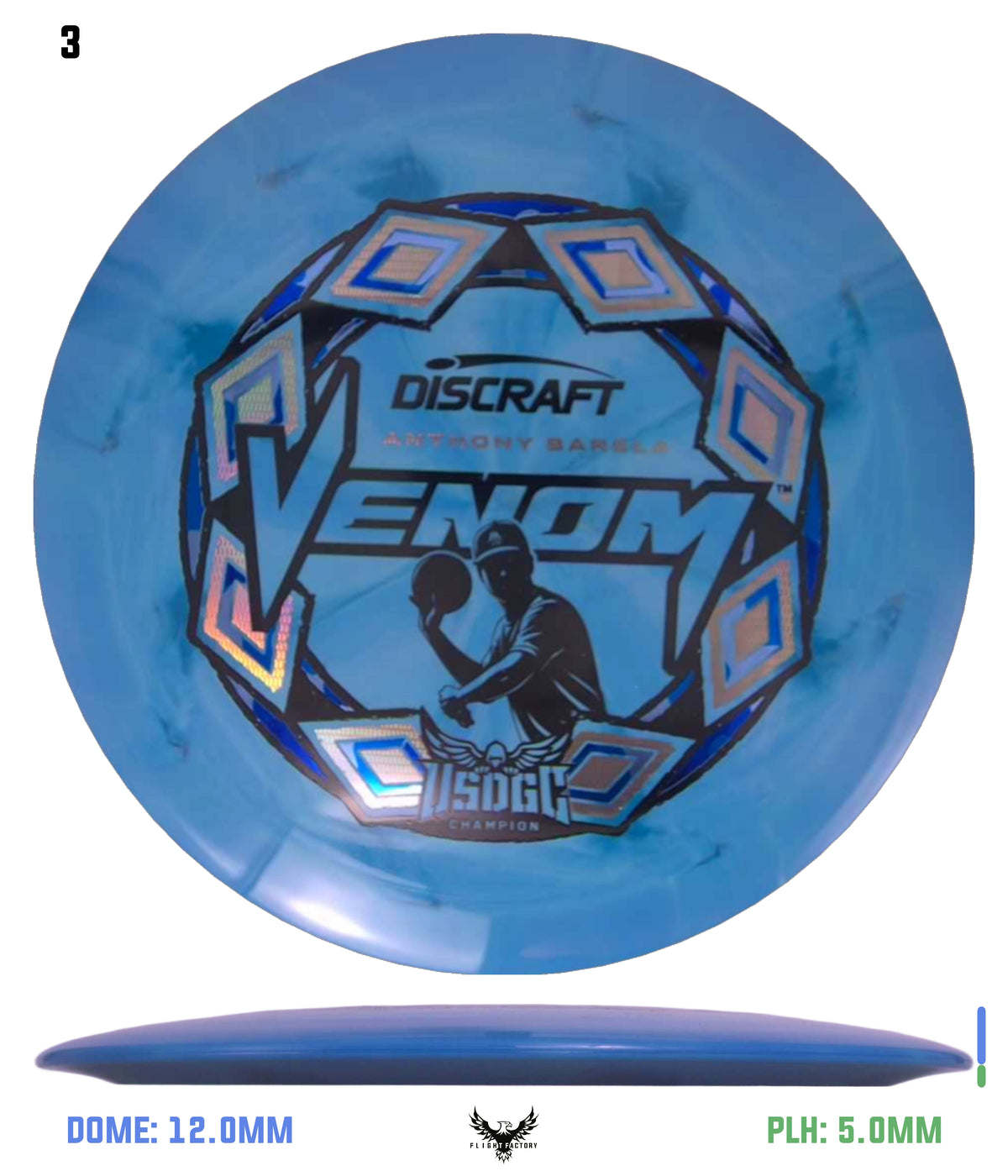 Discraft ESP Swirl Venom - Anthony Barela 2025 USDGC Champion