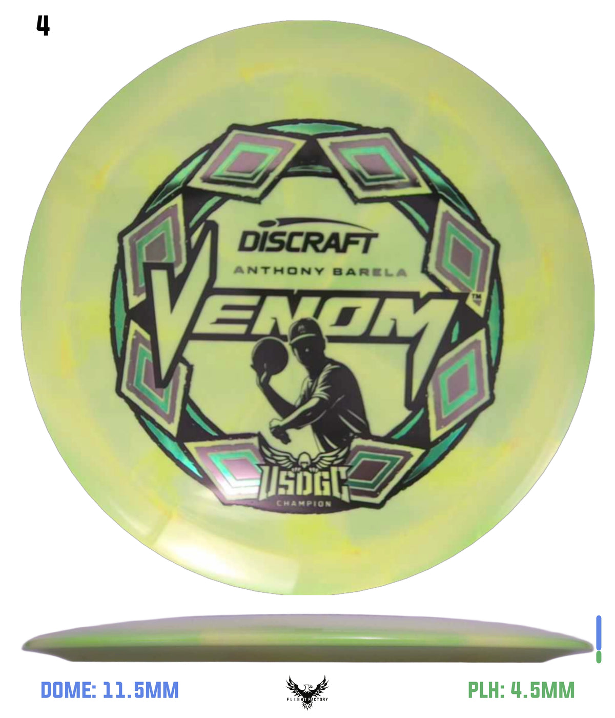 Discraft ESP Swirl Venom - Anthony Barela 2025 USDGC Champion