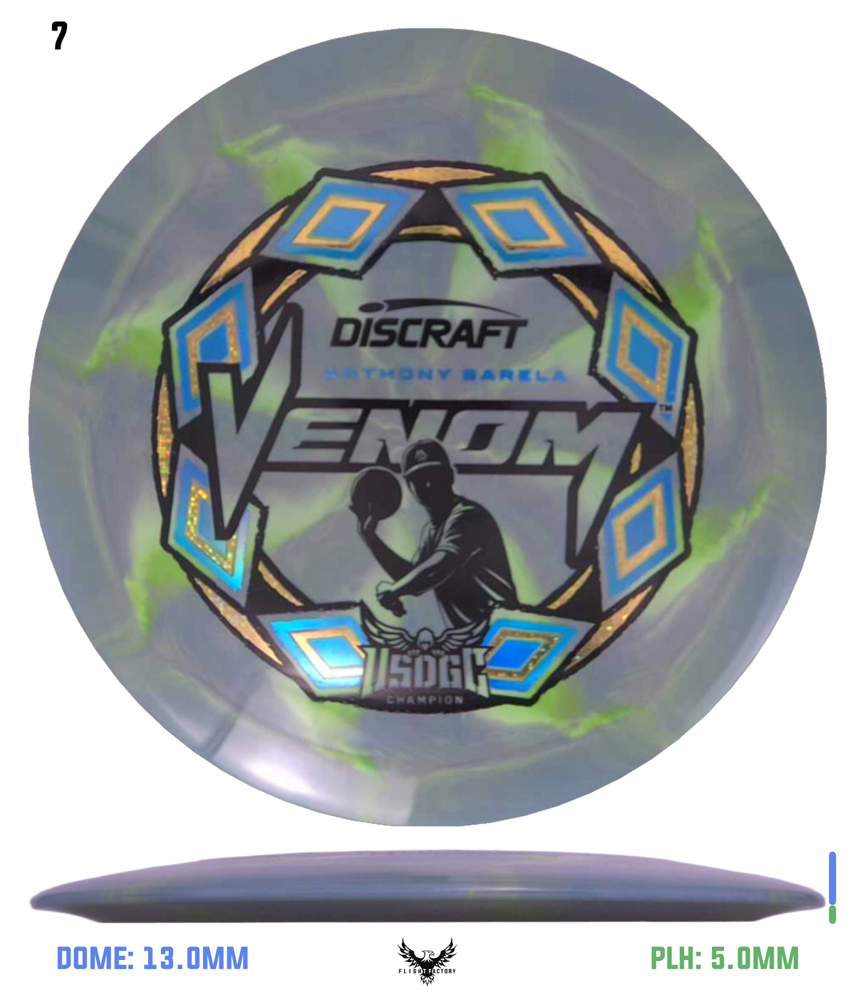 Discraft ESP Swirl Venom - Anthony Barela 2025 USDGC Champion