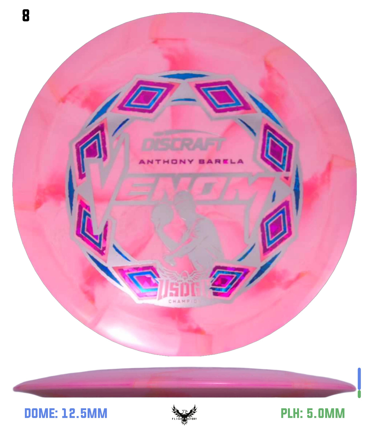 Discraft ESP Swirl Venom - Anthony Barela 2025 USDGC Champion