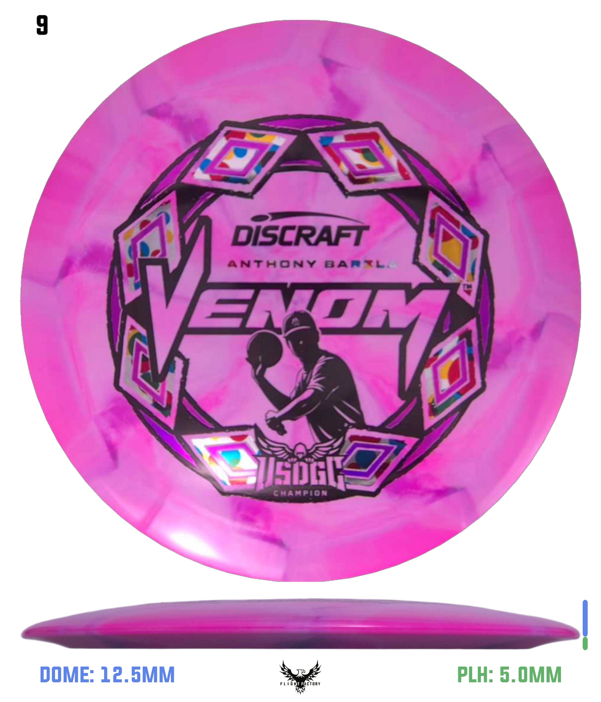 Discraft ESP Swirl Venom - Anthony Barela 2025 USDGC Champion