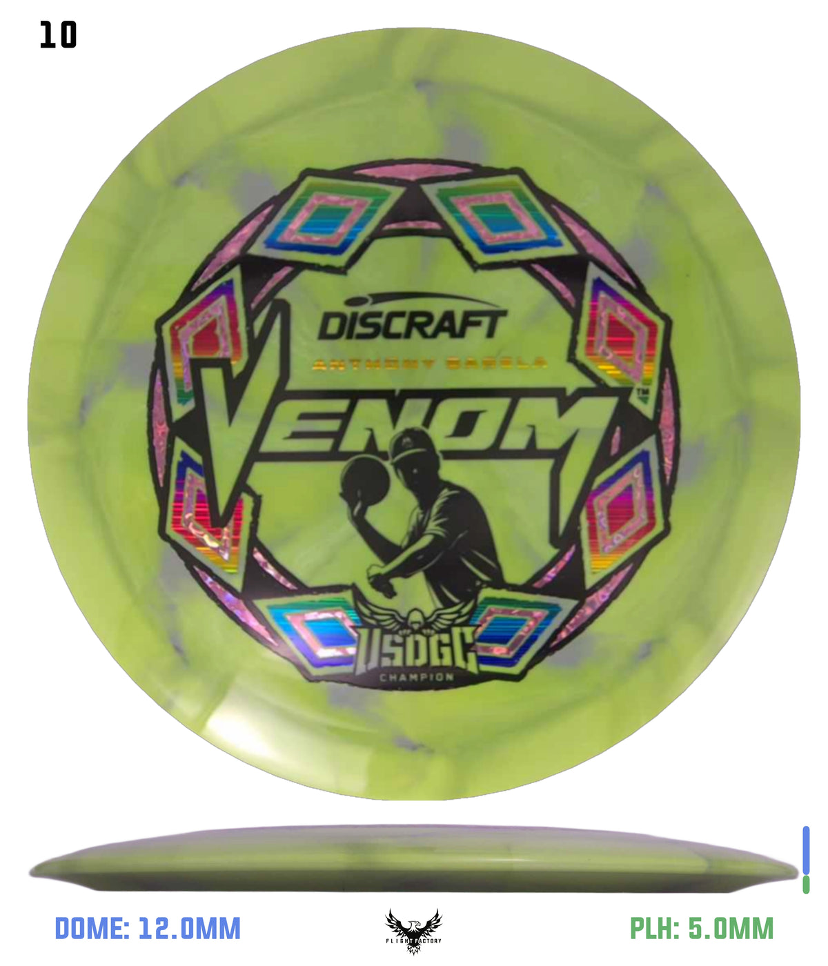 Discraft ESP Swirl Venom - Anthony Barela 2025 USDGC Champion