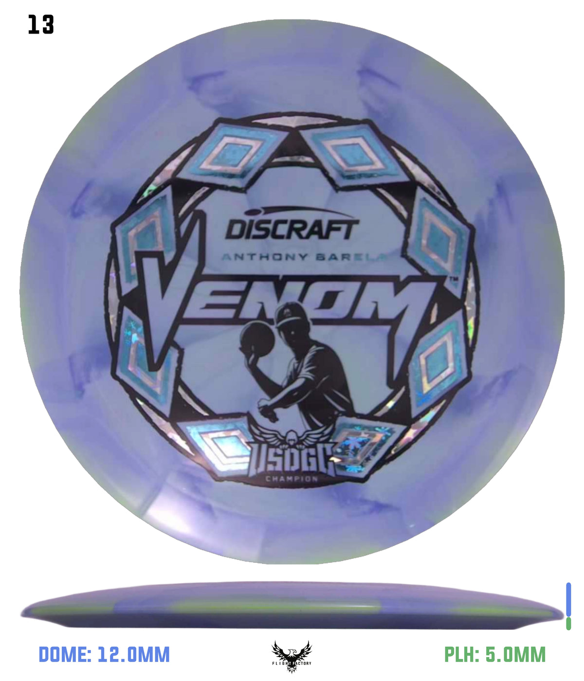 Discraft ESP Swirl Venom - Anthony Barela 2025 USDGC Champion