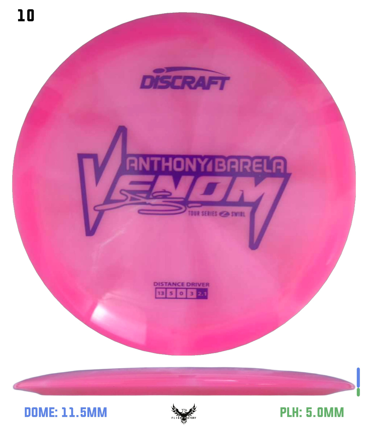 Discraft Anthony Barela 2025 Tour Series Z Swirl Venom