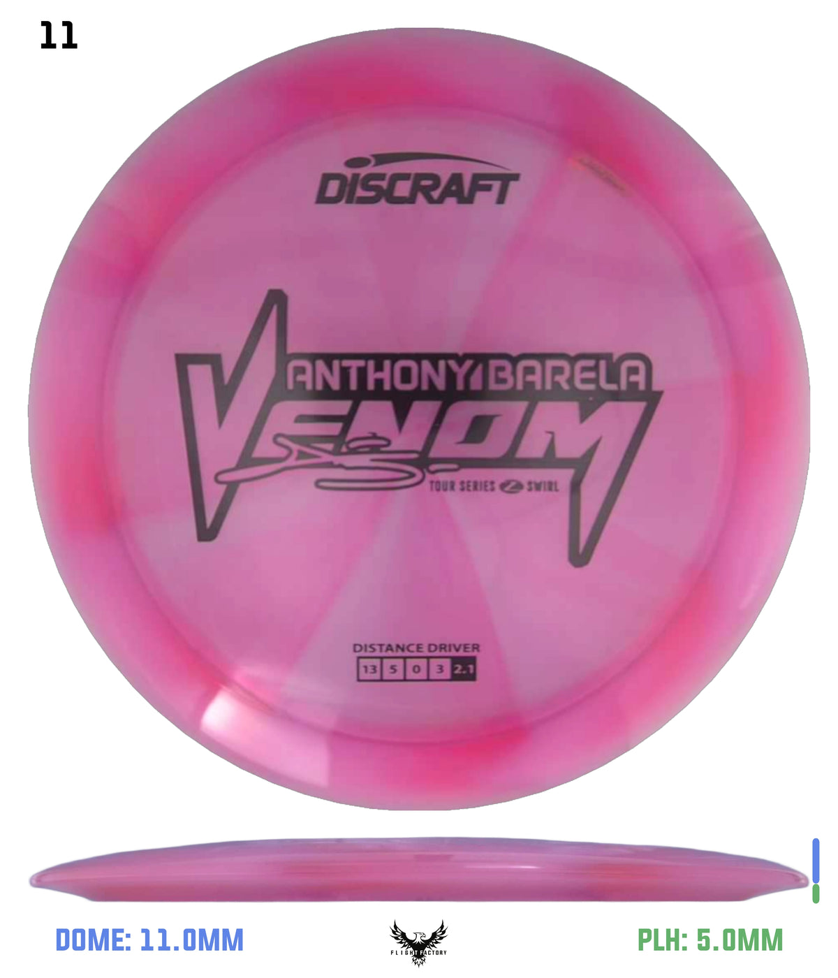 Discraft Anthony Barela 2025 Tour Series Z Swirl Venom