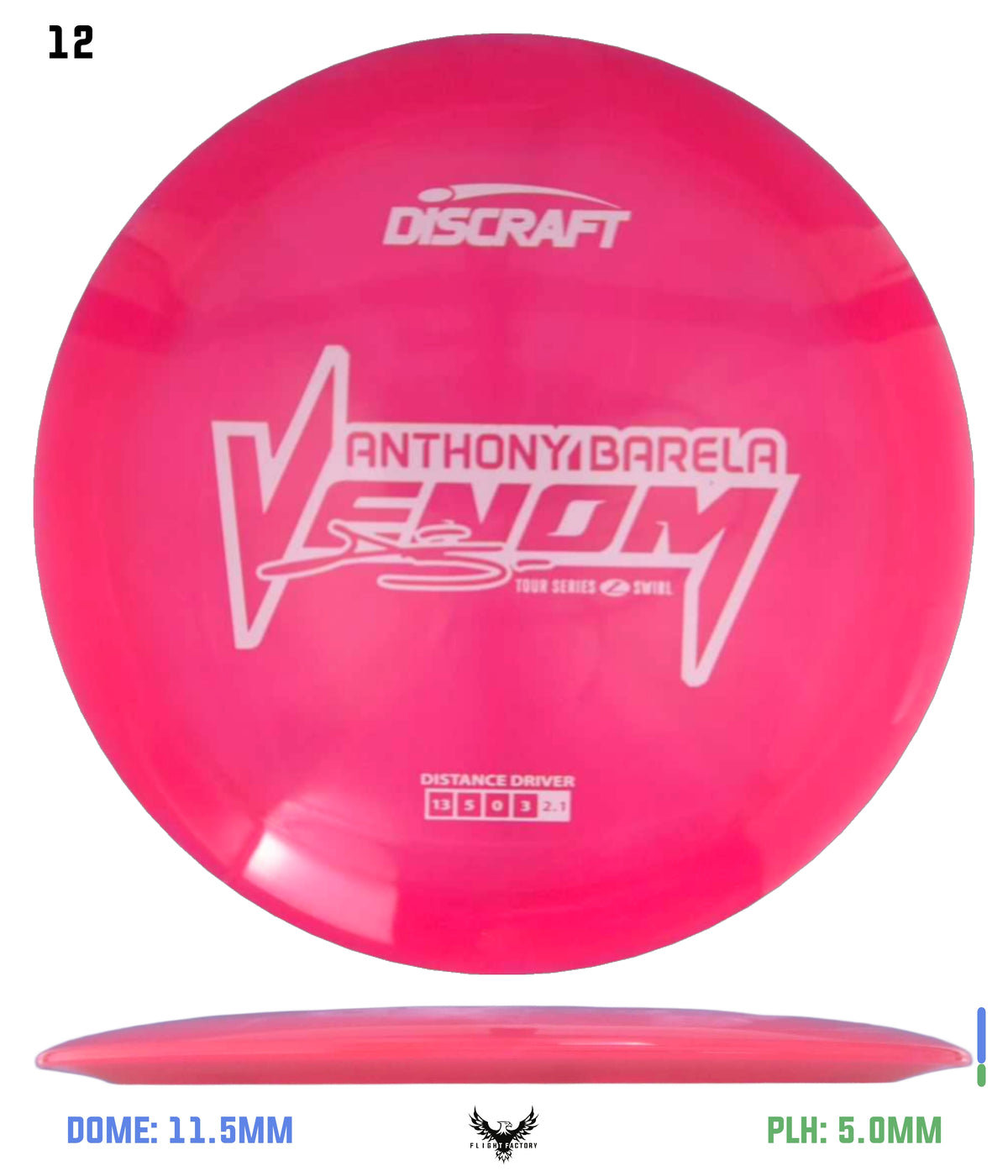 Discraft Anthony Barela 2025 Tour Series Z Swirl Venom