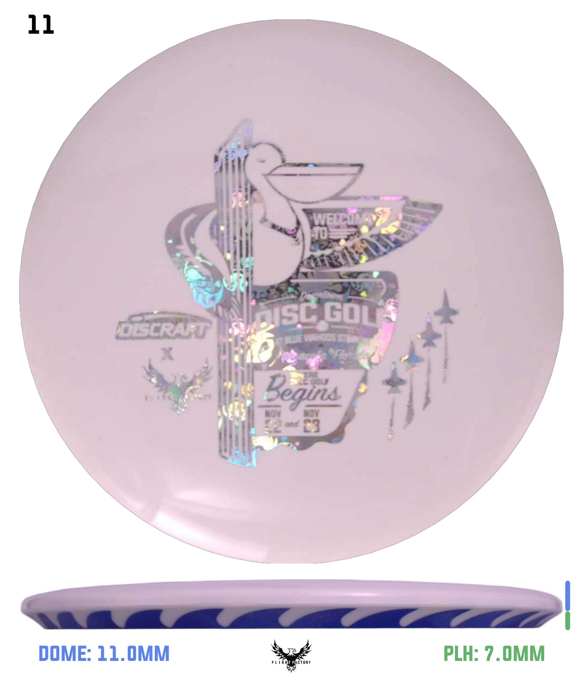 Discraft White ESP FuZed Buzzz - 2025 Downtown Disc Golf Experience