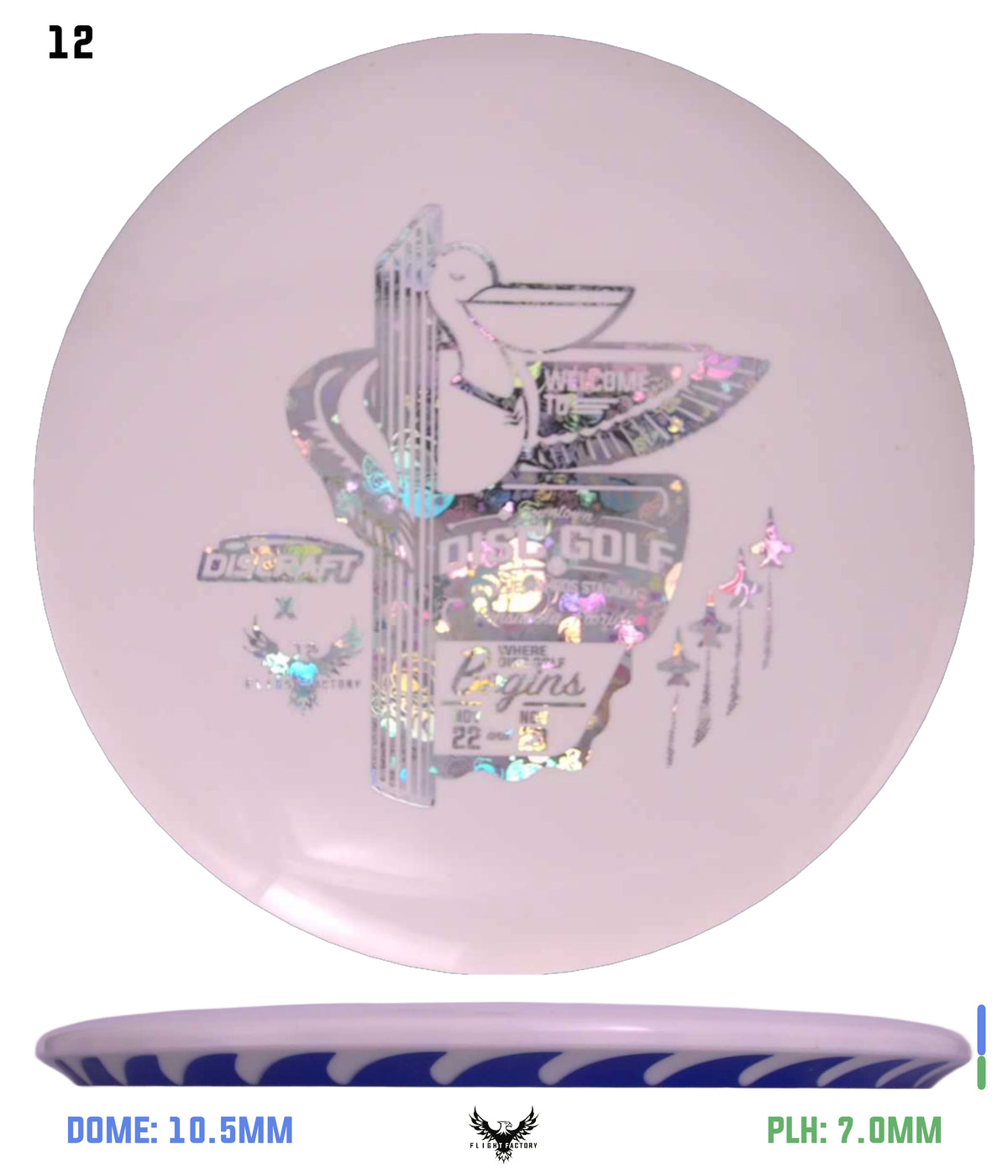 Discraft White ESP FuZed Buzzz - 2025 Downtown Disc Golf Experience