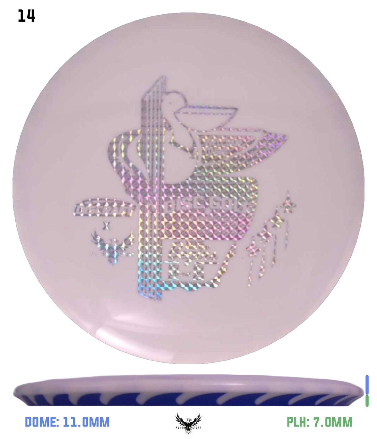 Discraft White ESP FuZed Buzzz - 2025 Downtown Disc Golf Experience