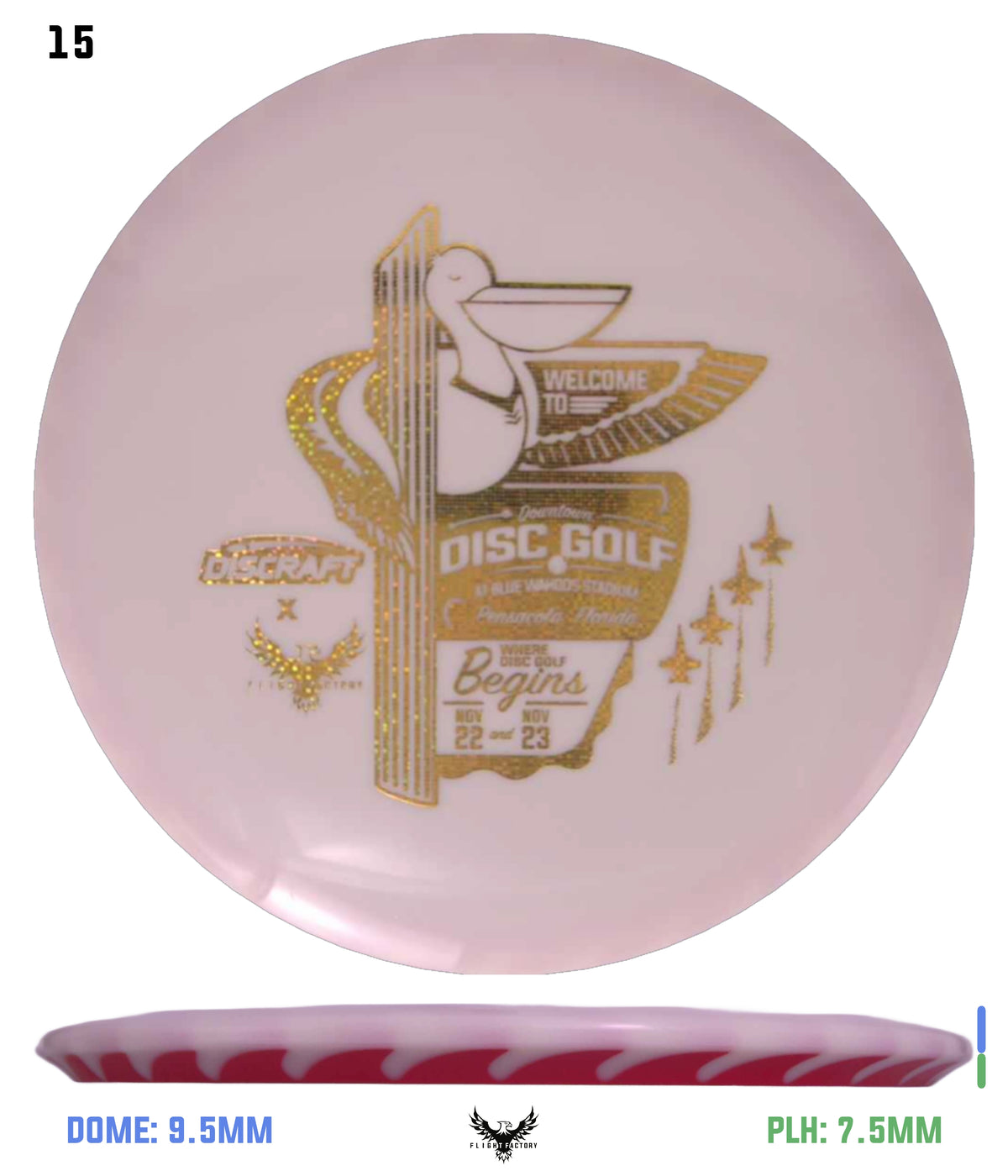 Discraft White ESP FuZed Buzzz - 2025 Downtown Disc Golf Experience
