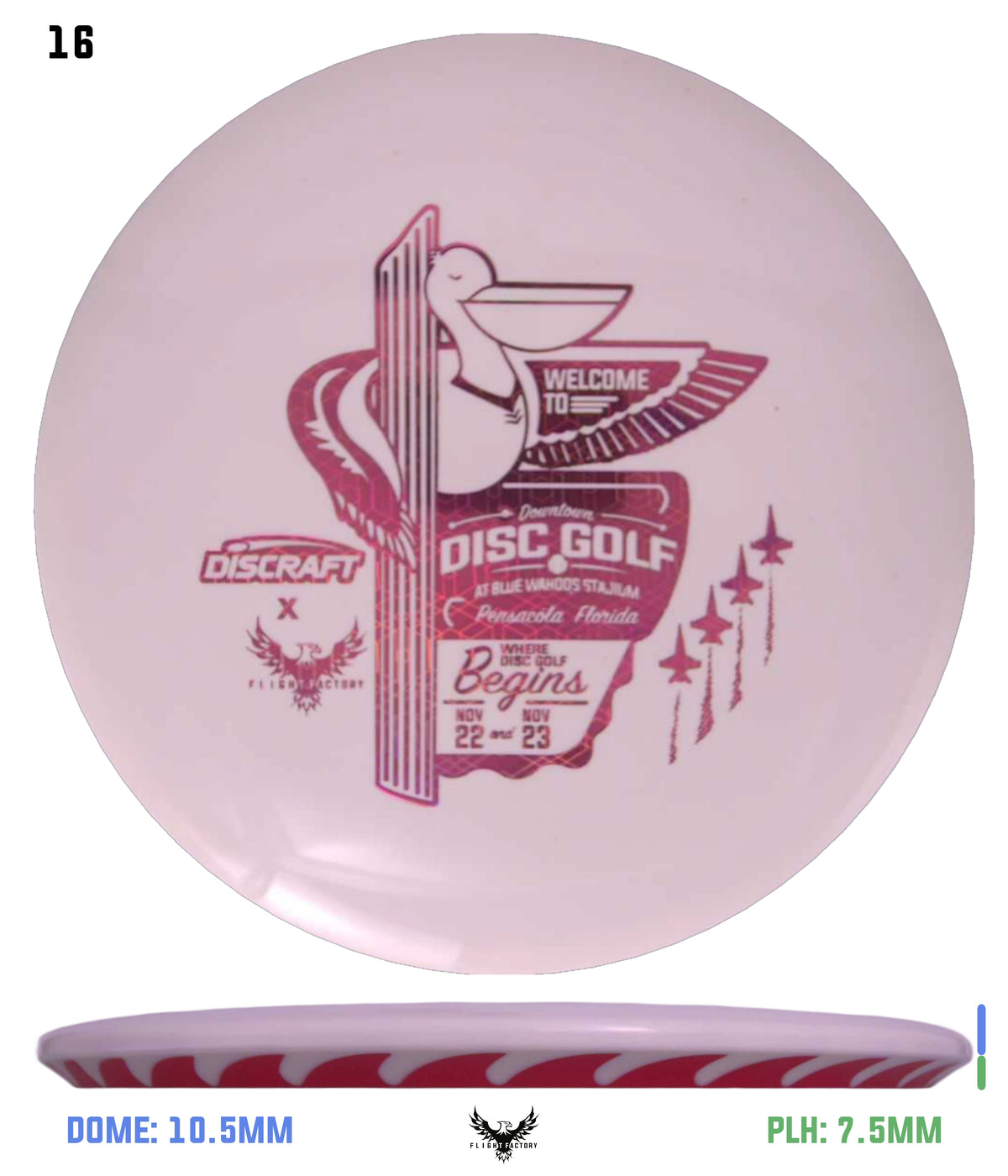 Discraft White ESP FuZed Buzzz - 2025 Downtown Disc Golf Experience