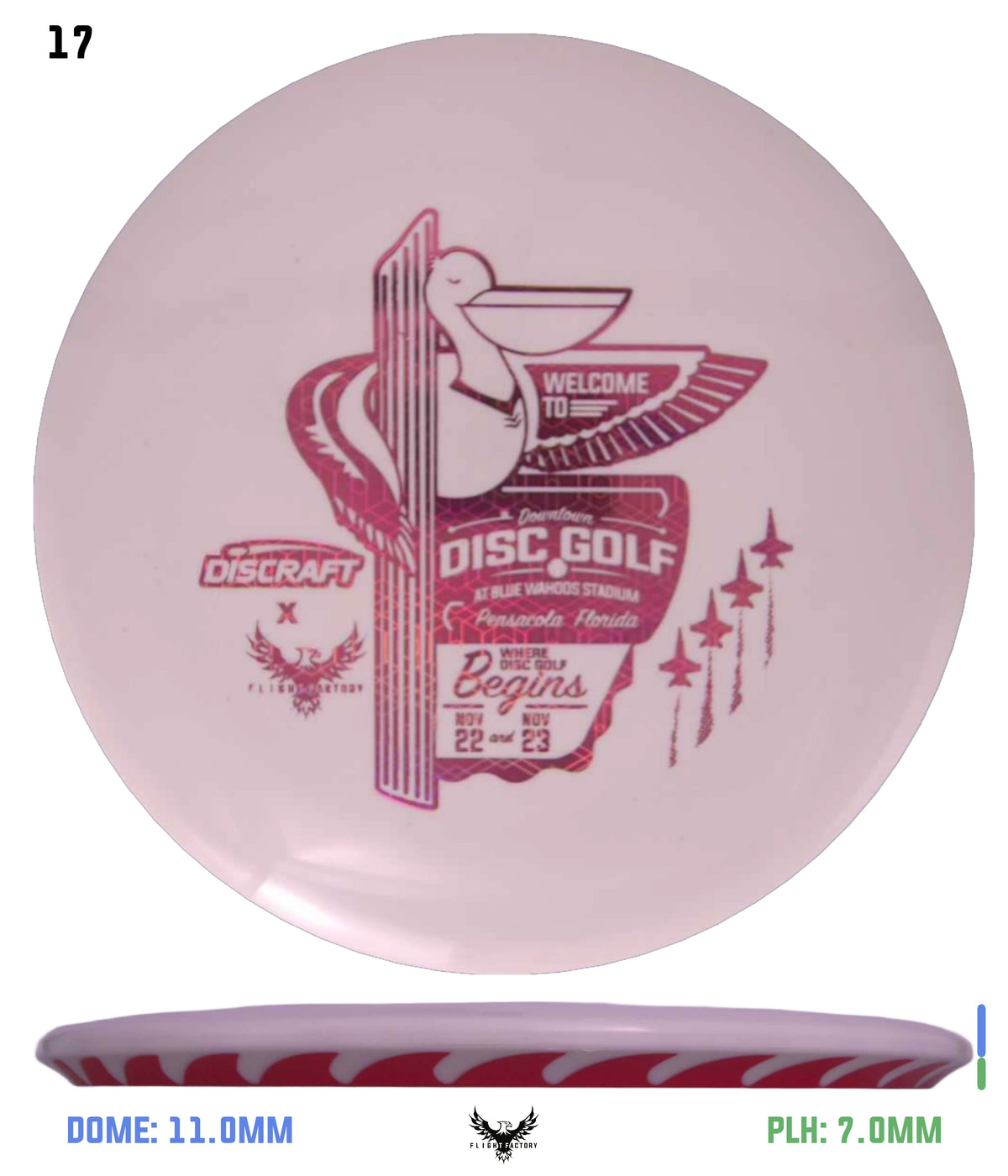 Discraft White ESP FuZed Buzzz - 2025 Downtown Disc Golf Experience