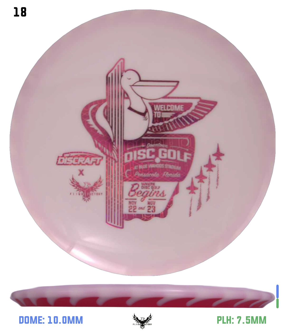 Discraft White ESP FuZed Buzzz - 2025 Downtown Disc Golf Experience
