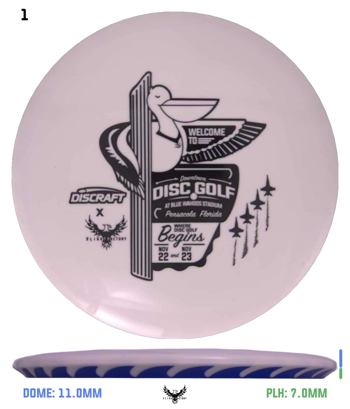 Discraft White ESP FuZed Buzzz - 2025 Downtown Disc Golf Experience