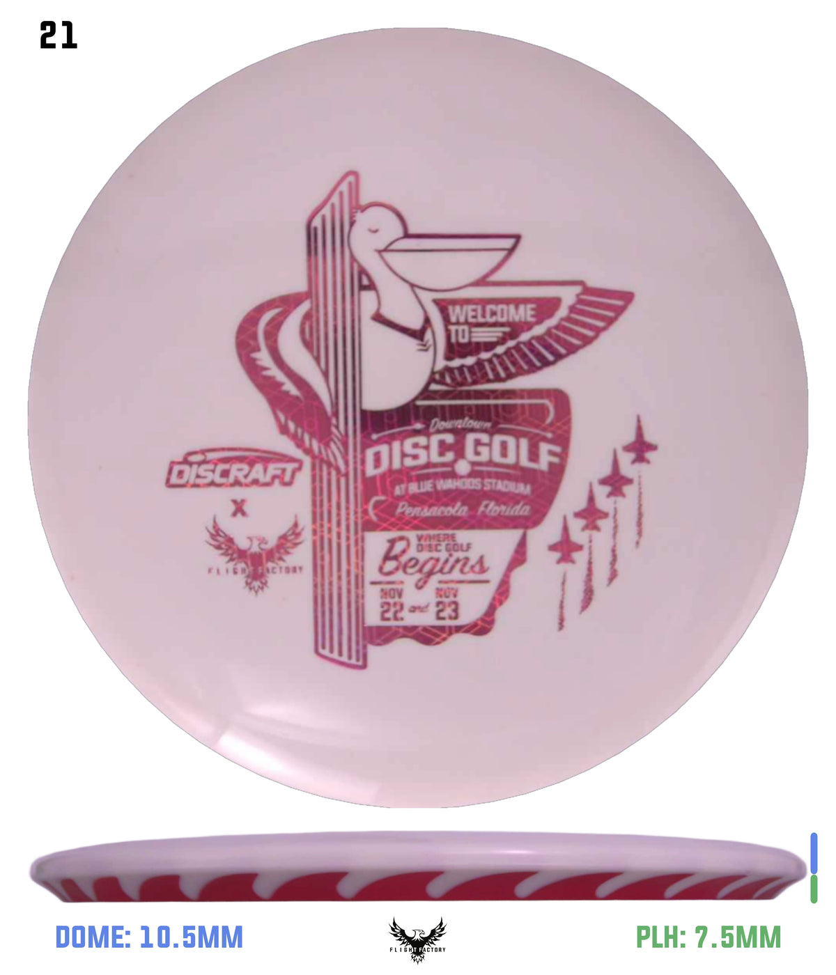 Discraft White ESP FuZed Buzzz - 2025 Downtown Disc Golf Experience