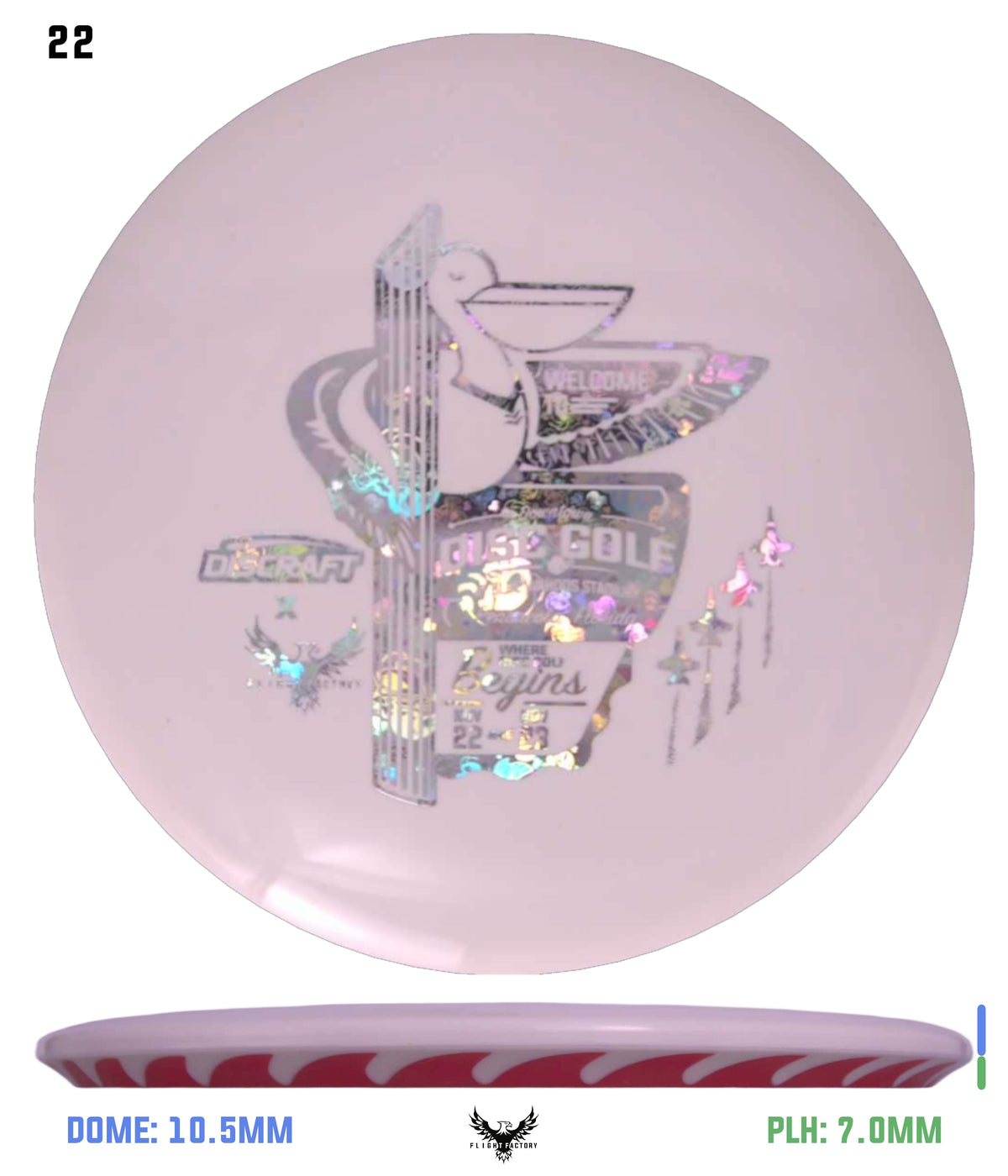 Discraft White ESP FuZed Buzzz - 2025 Downtown Disc Golf Experience