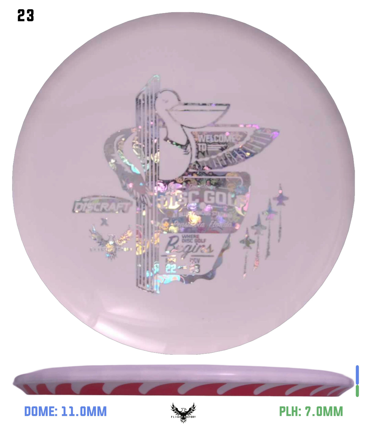 Discraft White ESP FuZed Buzzz - 2025 Downtown Disc Golf Experience