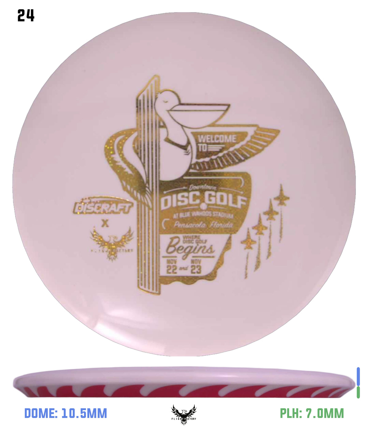 Discraft White ESP FuZed Buzzz - 2025 Downtown Disc Golf Experience