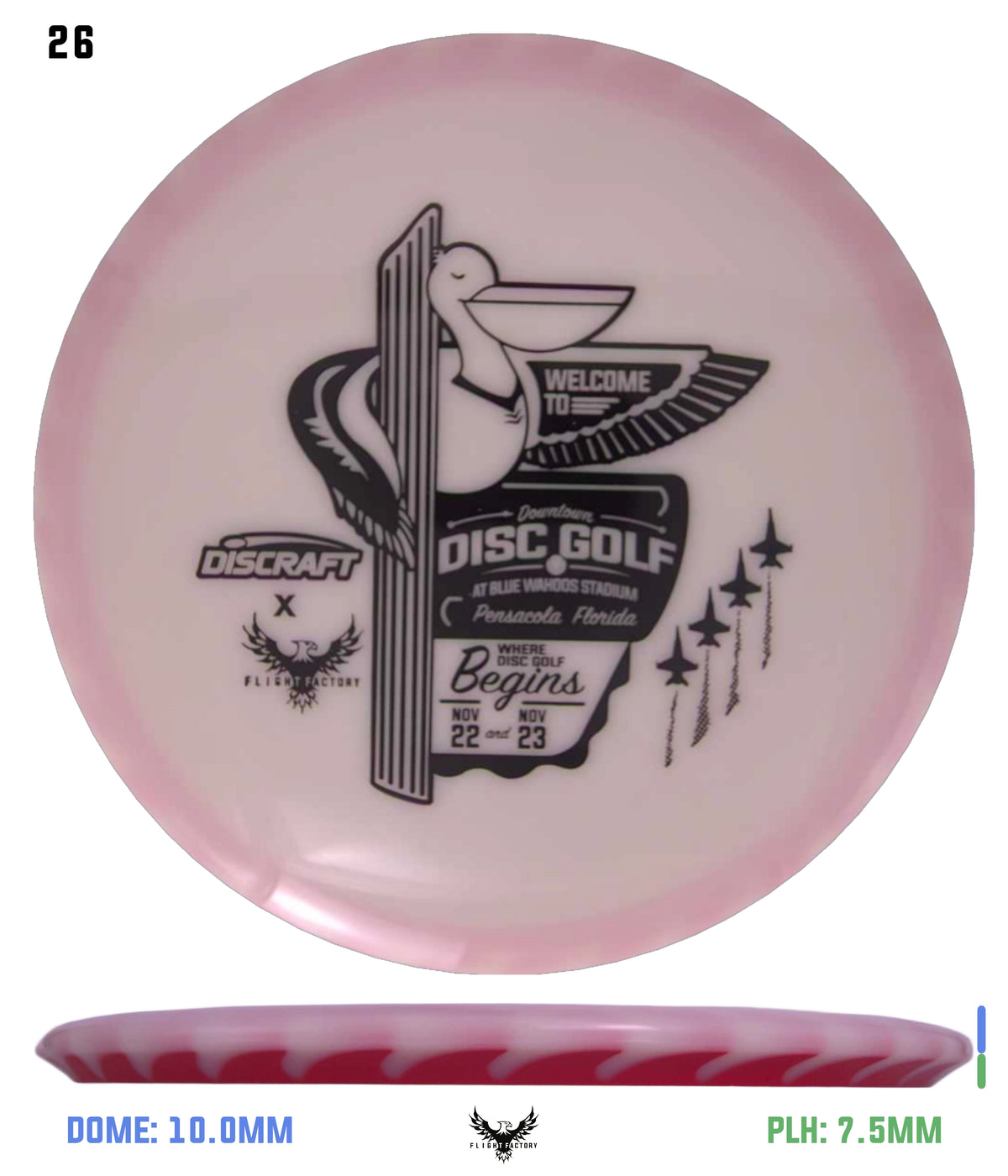 Discraft White ESP FuZed Buzzz - 2025 Downtown Disc Golf Experience