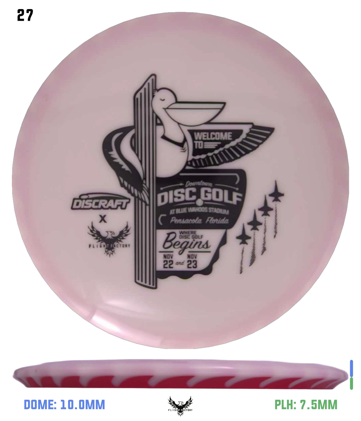 Discraft White ESP FuZed Buzzz - 2025 Downtown Disc Golf Experience