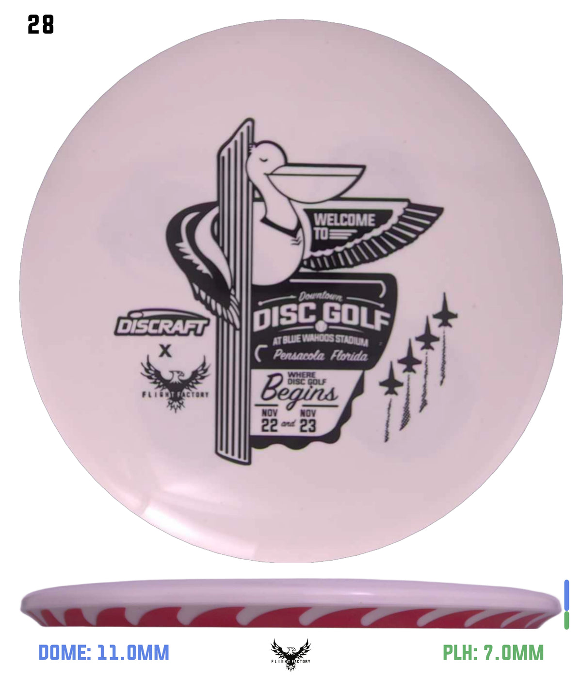 Discraft White ESP FuZed Buzzz - 2025 Downtown Disc Golf Experience