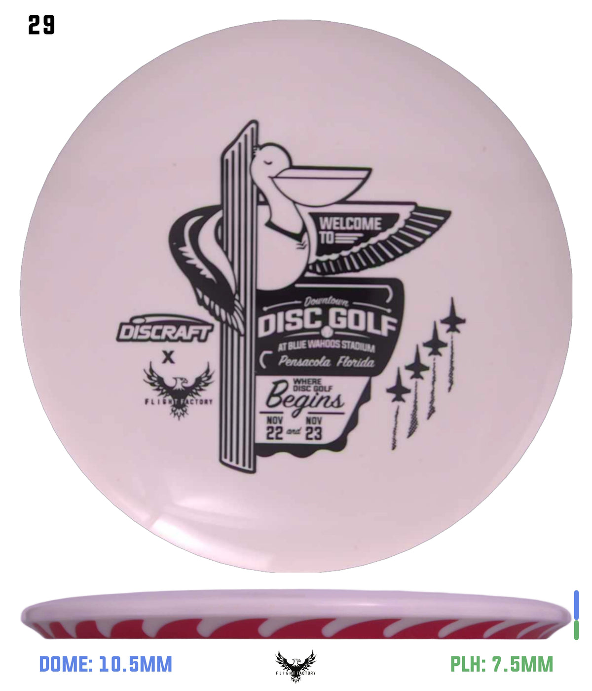 Discraft White ESP FuZed Buzzz - 2025 Downtown Disc Golf Experience