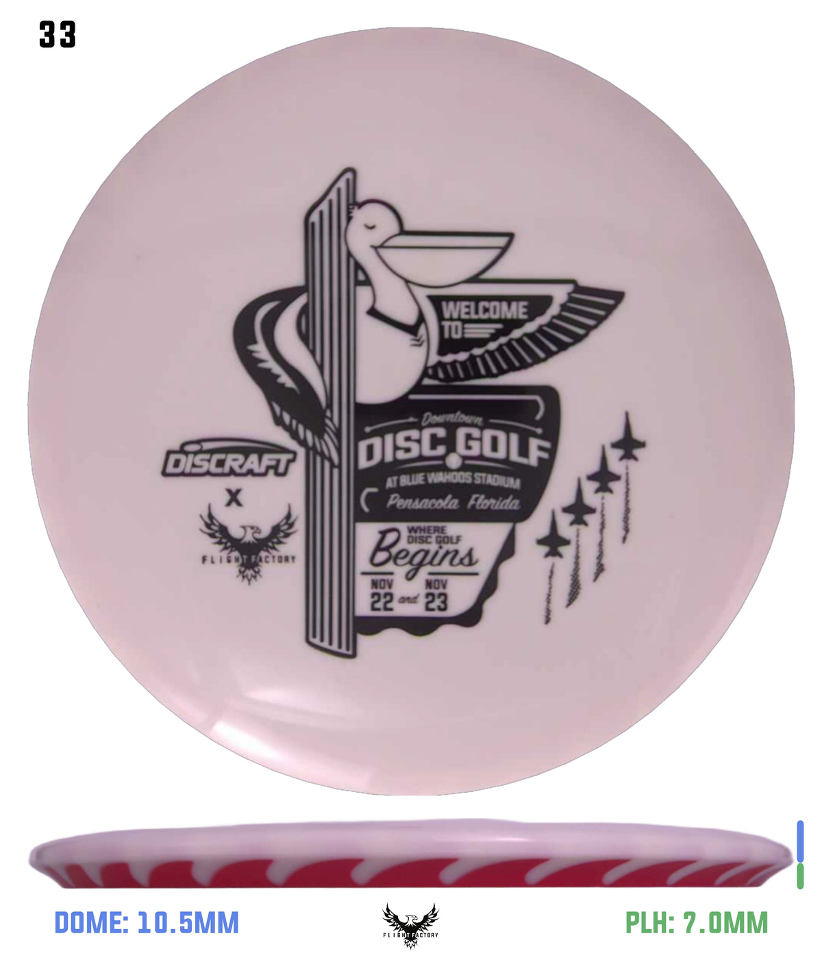 Discraft White ESP FuZed Buzzz - 2025 Downtown Disc Golf Experience