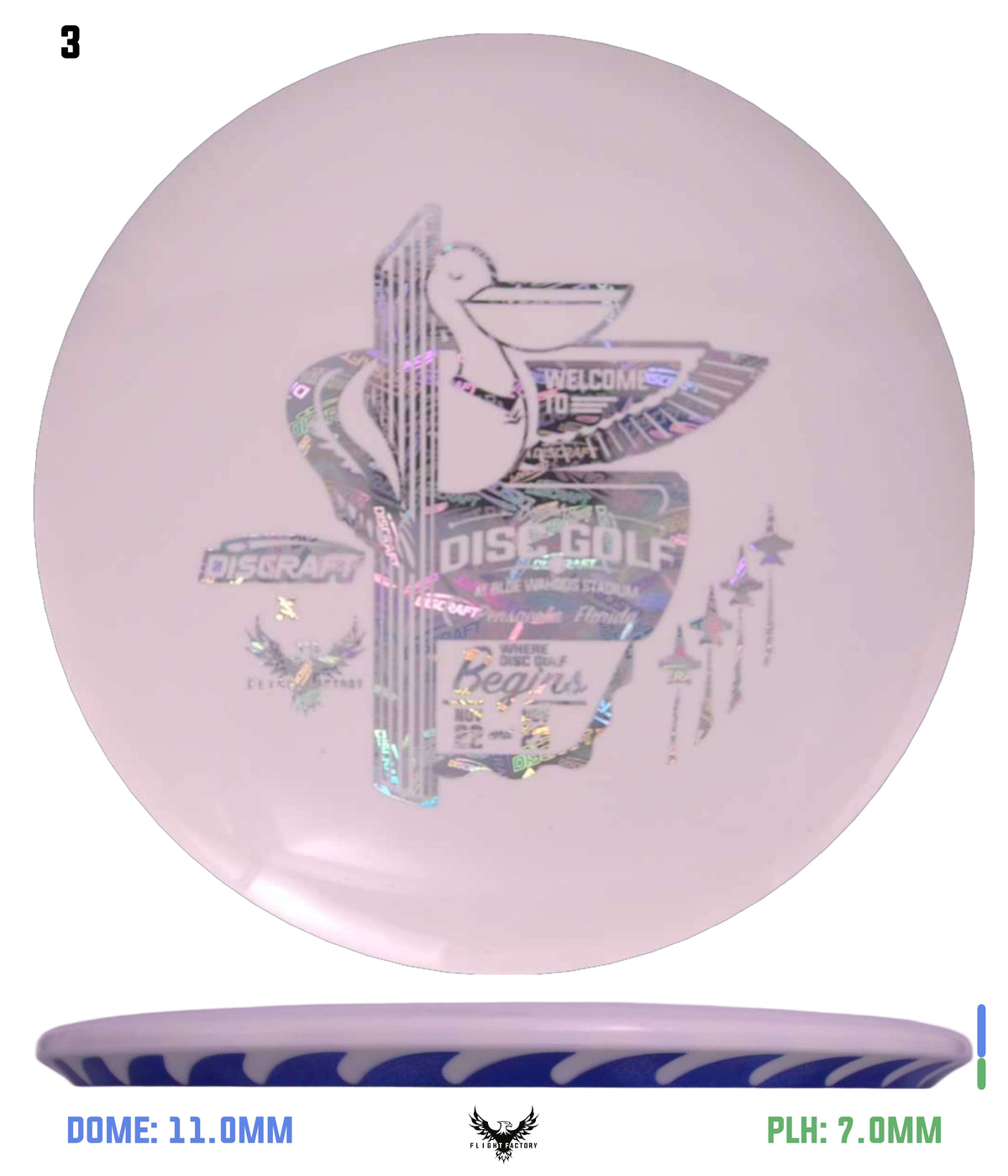 Discraft White ESP FuZed Buzzz - 2025 Downtown Disc Golf Experience
