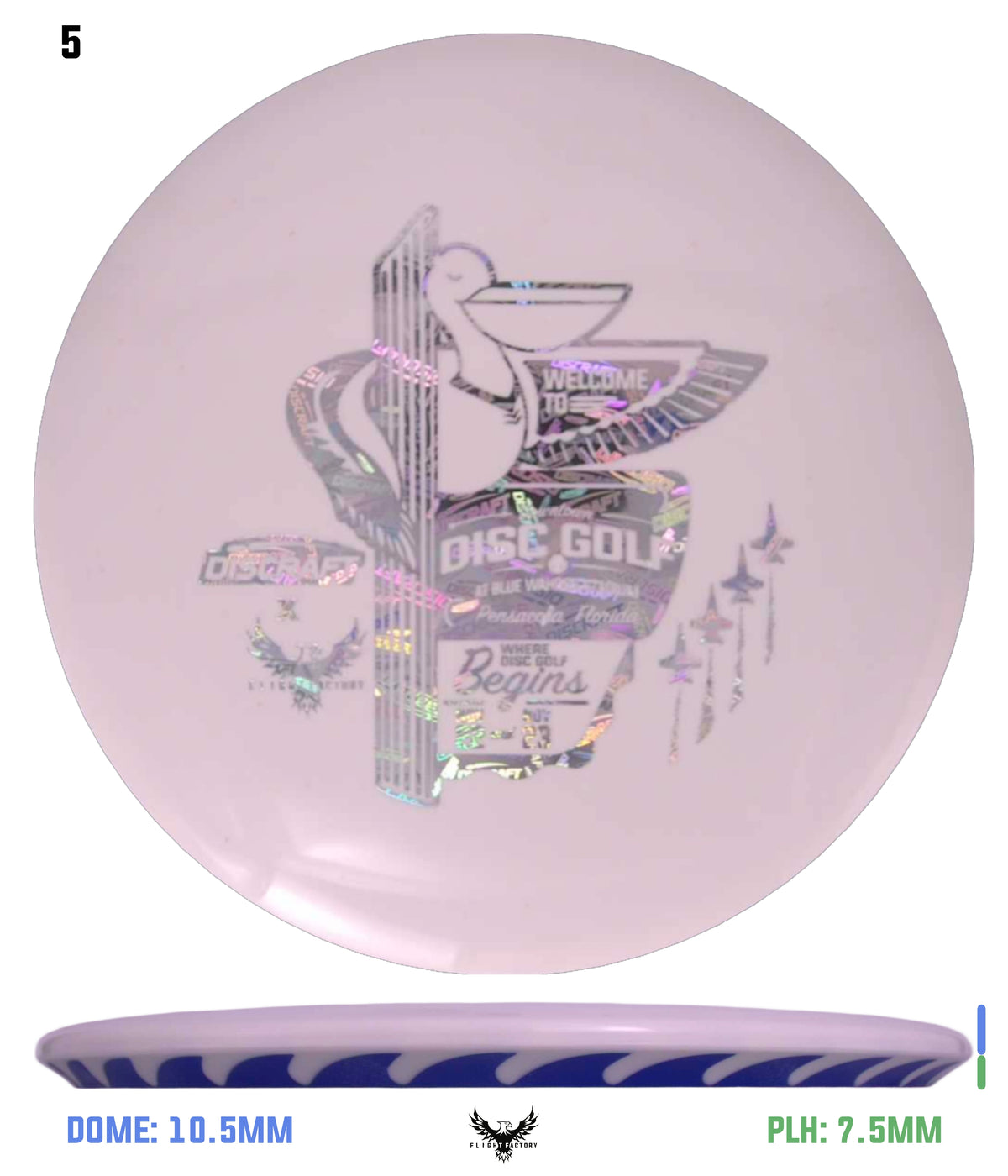 Discraft White ESP FuZed Buzzz - 2025 Downtown Disc Golf Experience