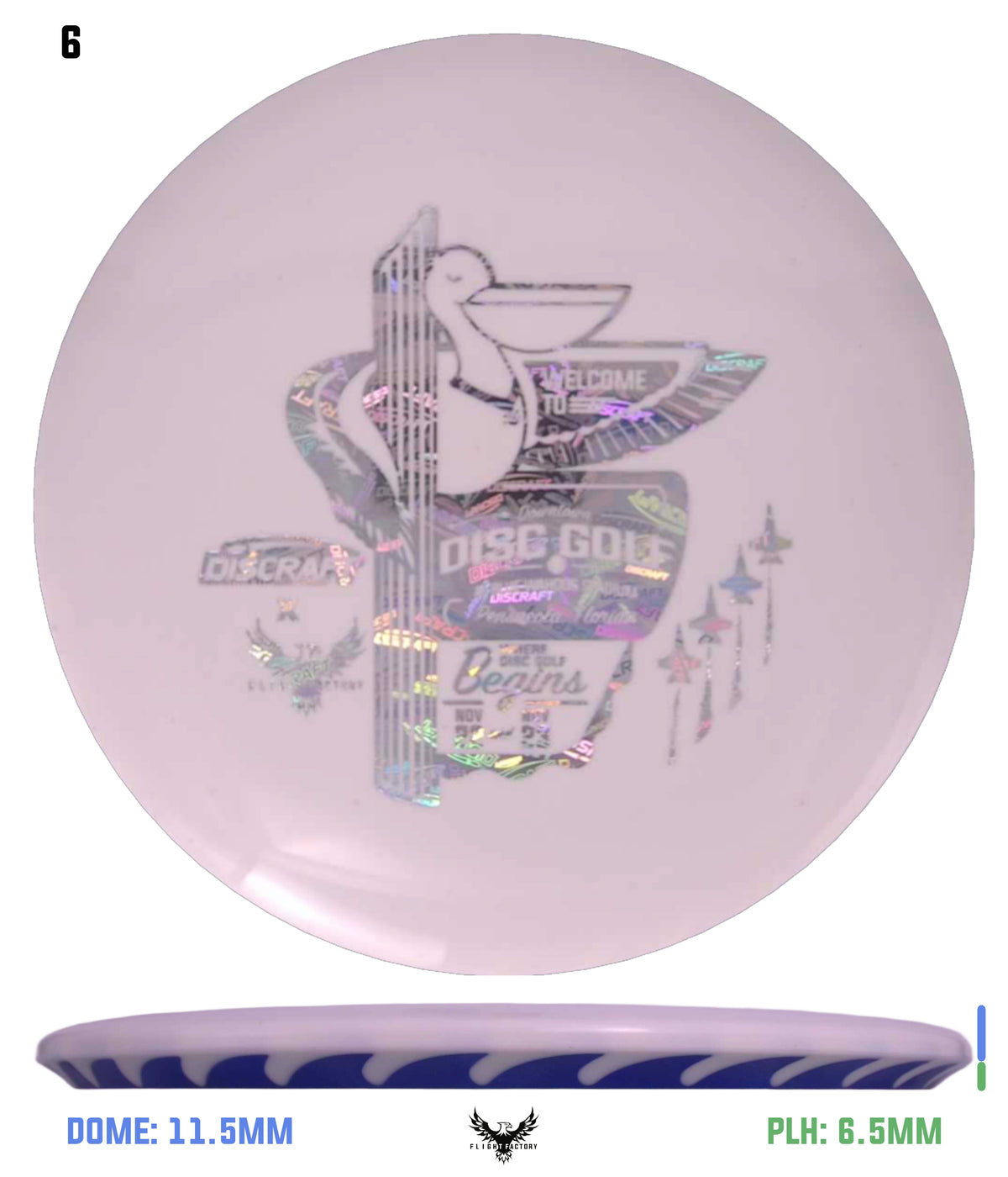 Discraft White ESP FuZed Buzzz - 2025 Downtown Disc Golf Experience