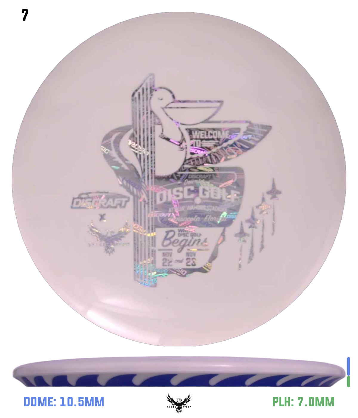 Discraft White ESP FuZed Buzzz - 2025 Downtown Disc Golf Experience