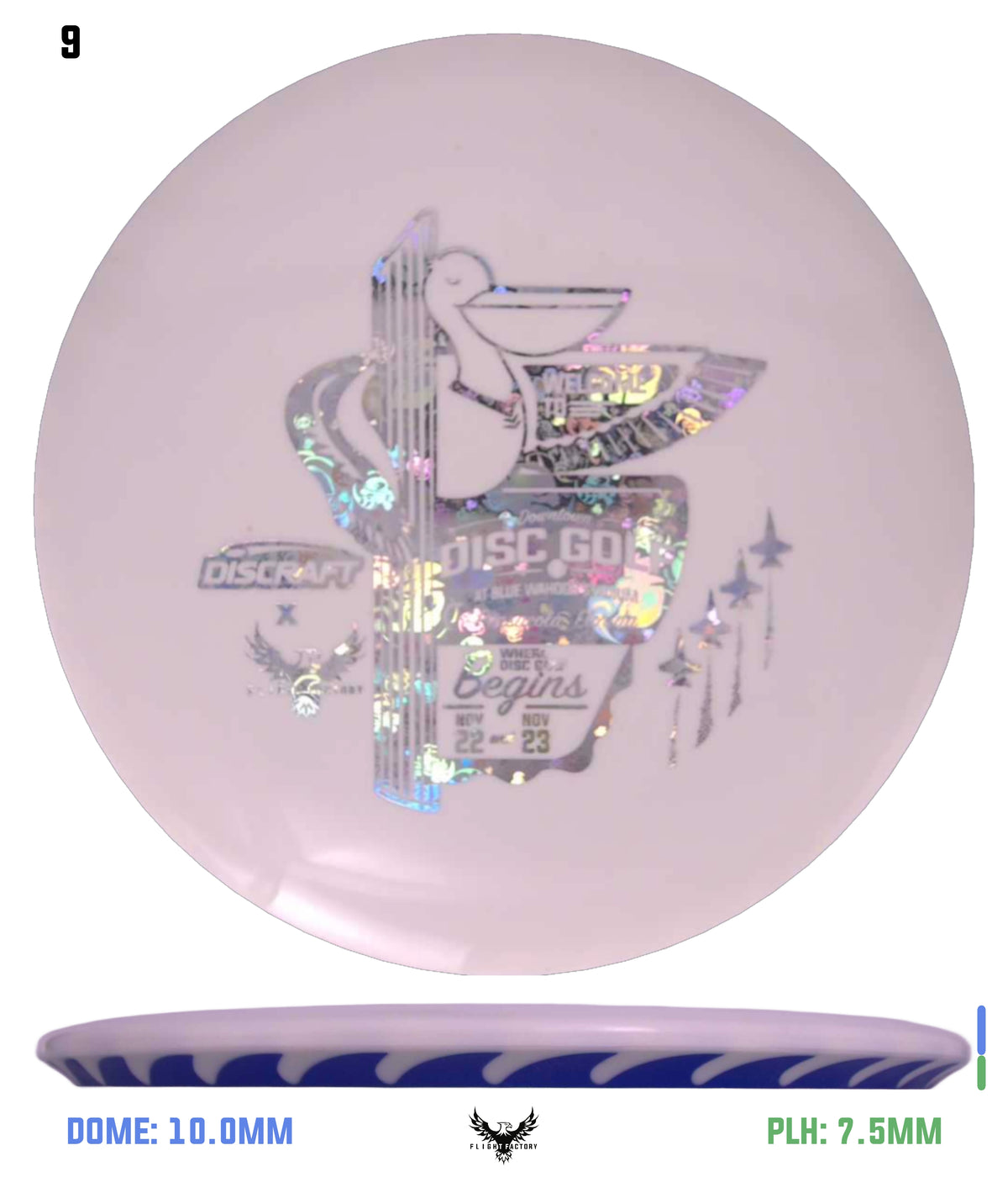 Discraft White ESP FuZed Buzzz - 2025 Downtown Disc Golf Experience
