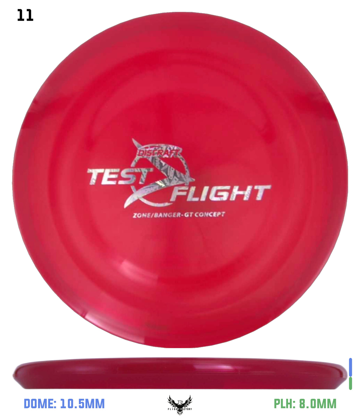 Discraft Z Zone GT (Banger Top) - Test Flight