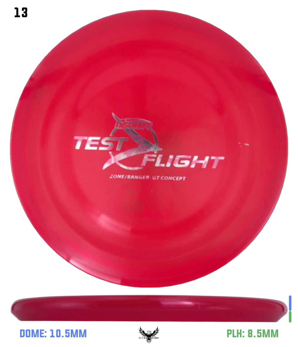 Discraft Z Zone GT (Banger Top) - Test Flight