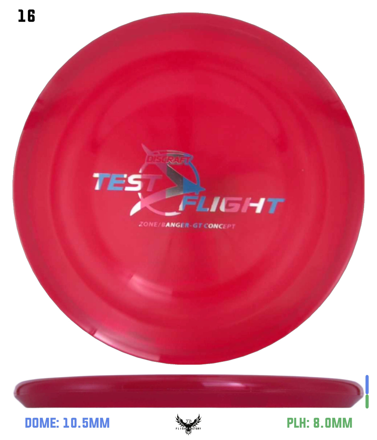 Discraft Z Zone GT (Banger Top) - Test Flight