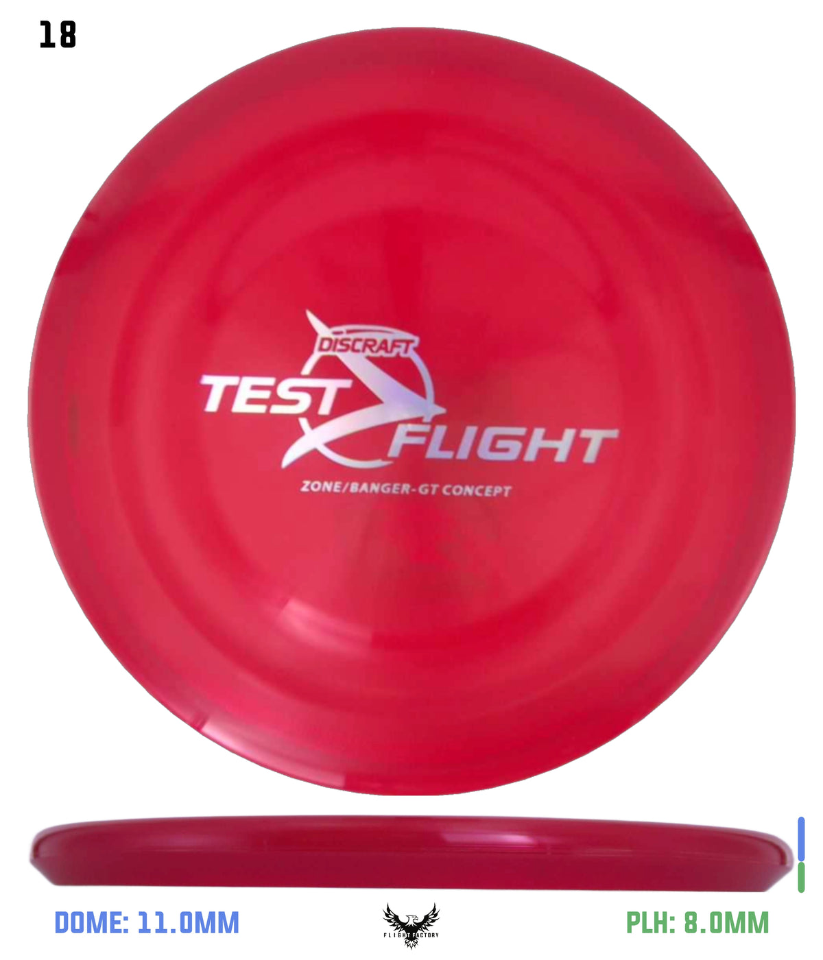 Discraft Z Zone GT (Banger Top) - Test Flight