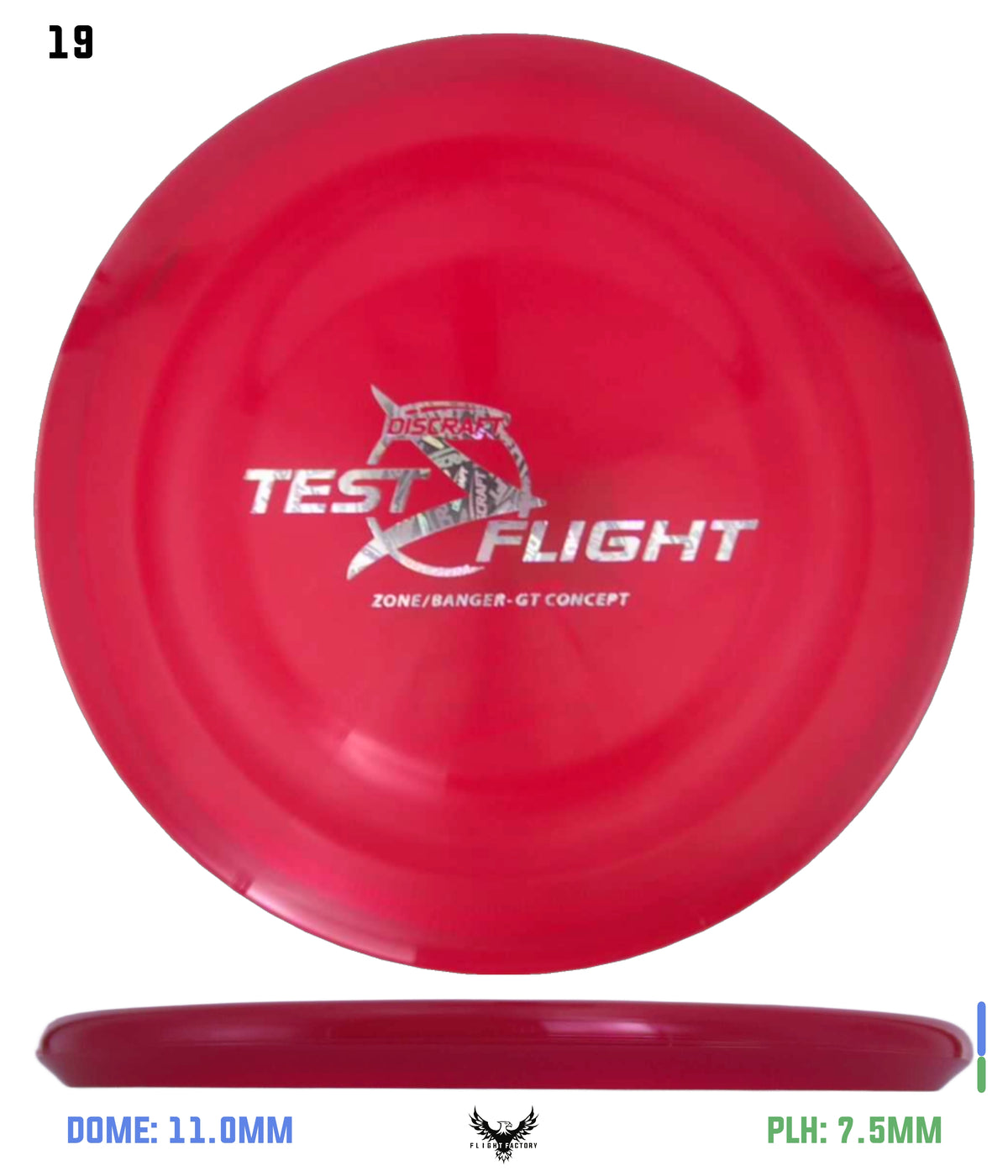 Discraft Z Zone GT (Banger Top) - Test Flight